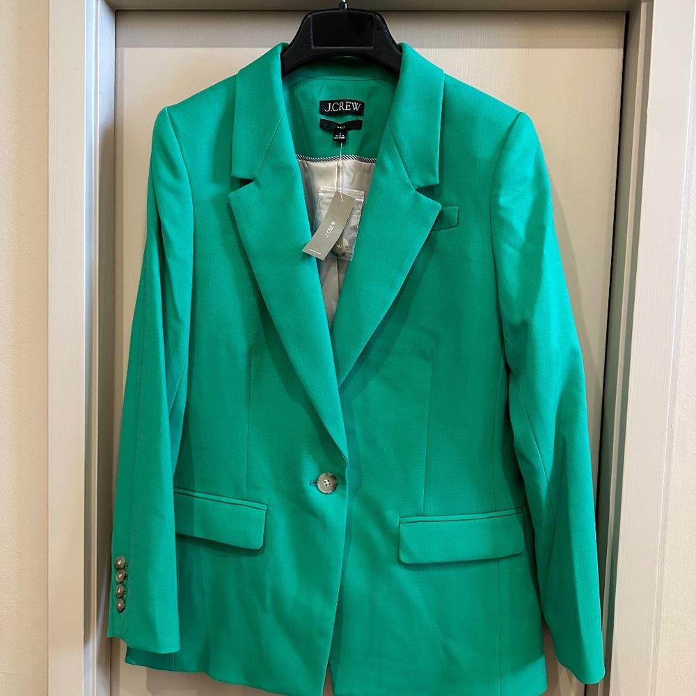 NWT J. Crew Willa Blazer - Size 6 - Summer Green